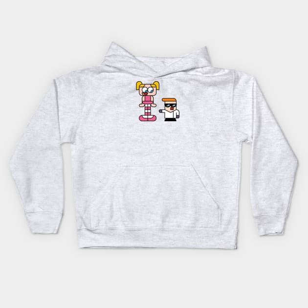 dexters laboratory Kids Hoodie by Tooniefied